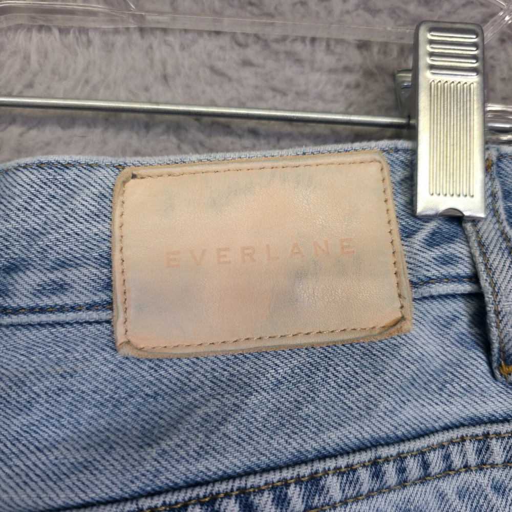 Everlane Jeans Women 28 Blue 90s Cheeky Crop Organic Cotton Light Wash High Rise - Picture 12 of 14